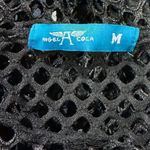 Angel Cola Mesh Knit Tank Top Shimmer Y2K Women’s Medium Black Photo 2