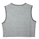 Duluth Trading Tank Top Women’s Size M Gray Striped Casual Sleeveless Minimalist Size M Photo 4