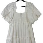 Show Me Your Mumu Sz L Women's White Poof Sleeve Smocked Odette Midi Dress NWT Photo 11