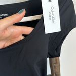 Calvin Klein NWT  Jeans Black Classy Bodysuit Tee Short Sleeve Photo 5