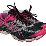ASICS  Gel Cumulus Black Pink Running Sneakers 7 Photo 0