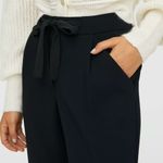 Aritzia Wilfred Allant Pant Black Lyocell Linen Blend (Size 8) Photo 1