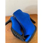 Bar III Dillard Suede Fabric Uppers Ankle Zip Up Boot Blue Size 7 Sku 2878 EUC Photo 8