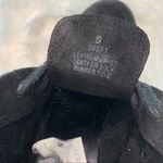 J.Crew  black wedge booties leather‎ suede size 8 Photo 4