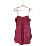Vintage CACHET Burgundy Slip Dress Nightgown Size Large Satin Sheen Red Photo 1