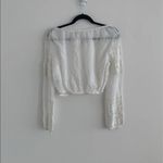 Love Shack Fancy NWT popover crochet white top Photo 5