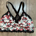 Torrid  Skull Rose Floral Lace Trim Bralette B C D Cup Bralette Size 0 Photo 0