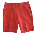 NWOT Women's Oxford Golf Coral‎ Shorts Golf Casual Button Accent Pockets Size 6 Pink Photo 0