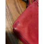 Red Leather‎ Crossbody Shoulder Bag with Studs Flap Buckle Closure Photo 6