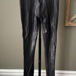 Spanx  Faux Leather Side Stripe Leggings Black - Small Photo 3