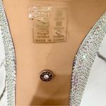 NWOT AZALEA WANG HONEY BUNCH SILVER RHINESTONE BOOTIES SIZE 7 Photo 5