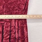 Silence + Noise Y2K Asymmetrical Velvet Dress Wine Red Large Photo 11