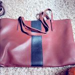 Vince Camuto Chic Brown Leather Tote Bag Photo 0