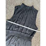 Draper James  RSVP women's XL sleeves tiered smocked maxi dress black metallic Photo 9