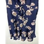 Collective Concepts Blue Floral Dress Women Small Ruffle Romantic Cottage Preppy Photo 7