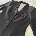 Anage Evenings Black Longline Blazer Jacket Formal Evening Coat Size 12 Photo 8