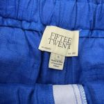 Fifteen Twenty  Womens Becca Linen Shorts Blue Sz S Photo 4