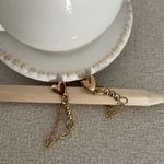 Lulus Heart + chain earrings Photo 1