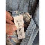 Madewell  Chambray Embroidered Lightweight Denim Look Tunic Dress Size Small Photo 13