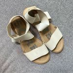 Sorel Ella Leather Sandals Ancient Fossil White Cream Size 7.5 Photo 0