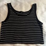 Splash  Black and White Striped Tank Top XLYuniors Photo 0