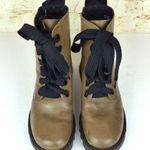 Fly London Ragi 539Fly Leather Combat Boots 36 5.5 Tan Ankle Lace Up Grunge FLAW Photo 4