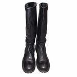 John Richmond Black Leather Moto Boots Shoes size 41 Photo 2
