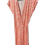 Diane Von Furstenberg  Silk Jersey Mindy Peach White Wrap Dress Size 8 Photo 0