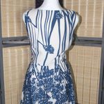 Blue and White Sleeveless Pink Owl Dress Photo 1