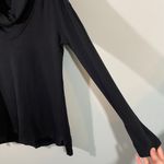 James Perse Standard  Women's Black Shawl Collar Pullover Top Size 1 Photo 5