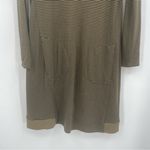 J. Jill Long Sleeve Striped Dress Size‎ Small Olive Green Black Ribbed Photo 2