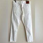 Levi's Levi’s 501 Women’s White Skinny Jeans, Button Fly Pants, Size Small Photo 10