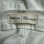 Gap Women's True Skinny Jeans Size 25 White Mid Rise Denim Summer Preppy Photo 3