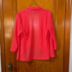 Slinky Brand  Bright Pink Mesh Cardigan Photo 2