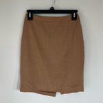 J.Crew  Tan Wool Number 2 Pencil Skirt Size 00P   Photo 0