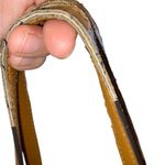 Michael Kors Jet Set brown & tan canvas Logo Tote Handbag satchel shoulder Purse Photo 3