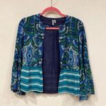Anthropologie  Blank Annette Printed Jacket Size Small EUC Photo 1