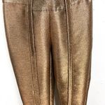 Ramy Brook Lucinda Gold Lame Metallic Pants High Rise Skinny Ankle Zip Size 00 Photo 11