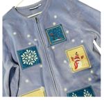 Croft & Barrow Christmas Patchwork Fleece Zip Up Cardigan Photo 1