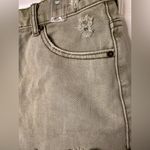 BDG Urban Outfitters  High Rise Cheeky Frayed Distressed Green Denim Shorts 32 Photo 3
