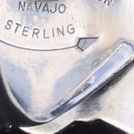 Navajo Handmade Ring 925 Silver Tuquoise sz 7 Artist Signed Peterson Johnson Photo 6