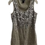 Wet Seal Women's XL Silver Sequin Sleeveless Tank Top Party Wear Photo 0