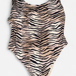 SKIMS  Swim Large Zebra Signature Swim Scoop Neck One Piece Photo 0