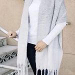 NWOT Anthropologie Mer Sea Always by the Sea Ombre Cozy Wrap Scarf in Gray, OSFA Gray Photo 0