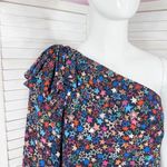 J.Crew Kaleidoscope Stars One Shoulder Ruffle Hem Dress Blue Multi 4 Photo 5