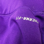 Nike  Therma-Fit Purple Gray Front Swoosh Pullover Hoodie Thumbholes Women's M/L Photo 2