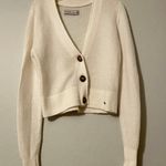 Abercrombie & Fitch White Cropped Cardigan Photo 0