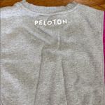 Peloton  Fabric-Mix Colorblock Pullover Sweatshirt Gray/Pink Drawcord Hem Size XS Photo 7