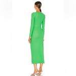 Solace London  Lorena Midi Long Sleeve Draped Dress in Bright Green Sz 6 US‎ Photo 1