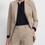 Talbots Italian Flannel 2Piece Beige Blazer & Pants suits NWT Photo 0